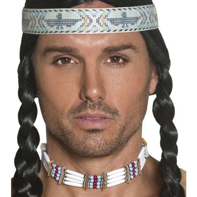 Native American Inspired Choker Adult White_1 sm-33229