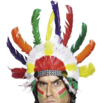 Native American Inspired Headdress Adult Multi_1 sm-364