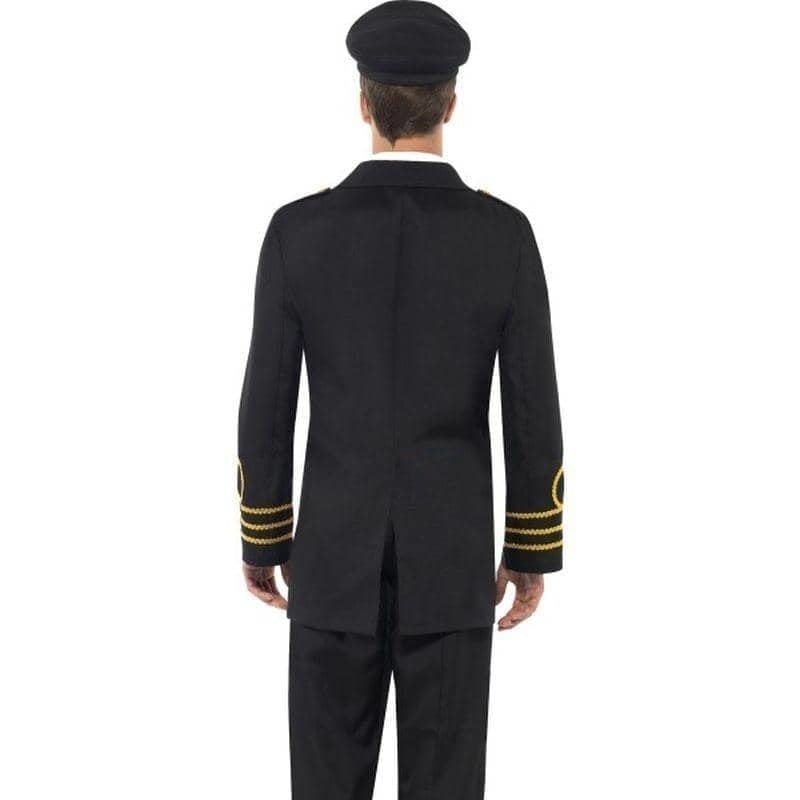 Navy Officer Costume Adult Black Suit_2 sm-38818M