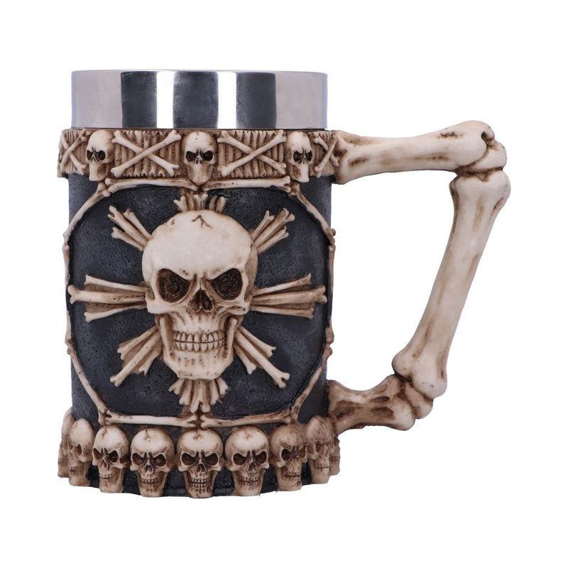 Large Tankard of Skulls Bone Skull Mug 16cm