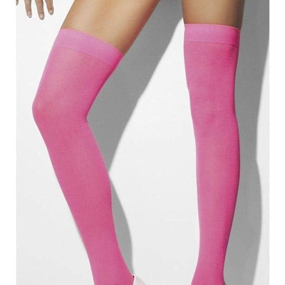 Opaque Hold Ups Adult Neon Pink_1 sm-28351