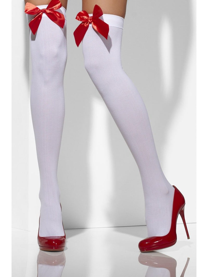 Opaque Hold Ups Adult White 42759