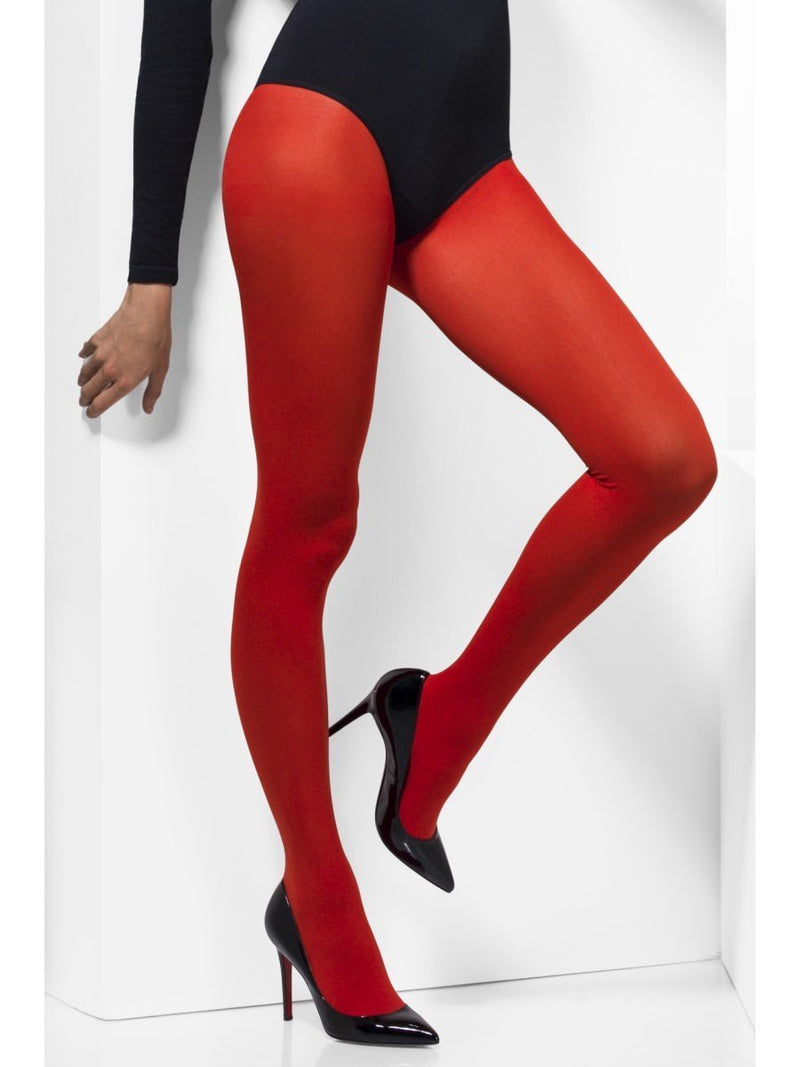 Opaque Tights Adult Red