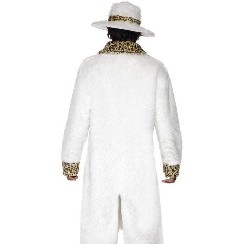 Pimp Costume White and Leopard Skin Adult Gold_2 