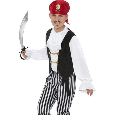 Pirate Costume Kids Black White Red_1 sm-25761L