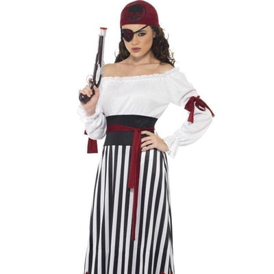 Pirate Lady Costume Adult White Black_1 sm-20803M