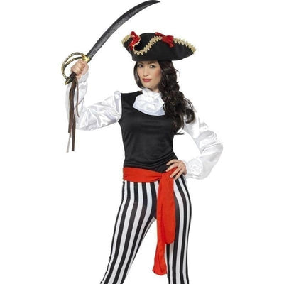 Pirate Lady Costume With Top Adult Black_1 sm-25561m