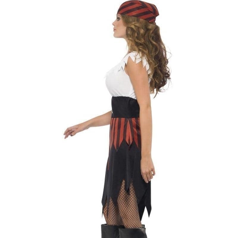 Pirate Wench Costume Adult Black White Red_3 sm-30716L