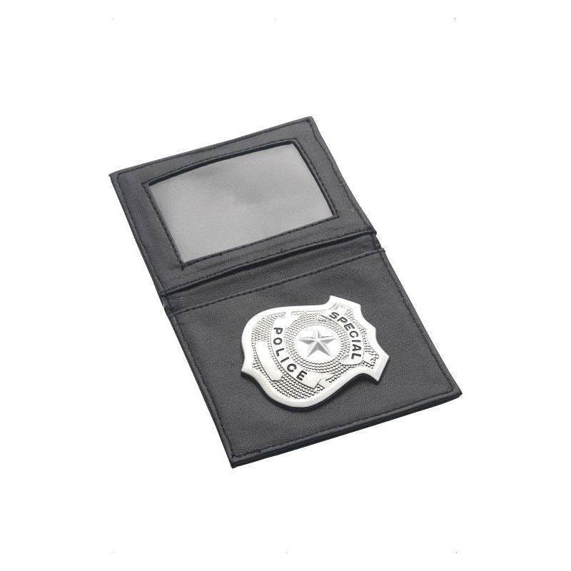 Police Badge Adult Silver_2 