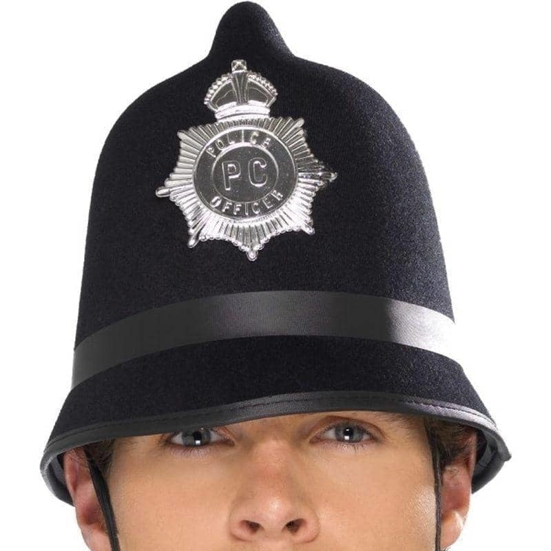 Police Hat Adult Black_1 sm-30878