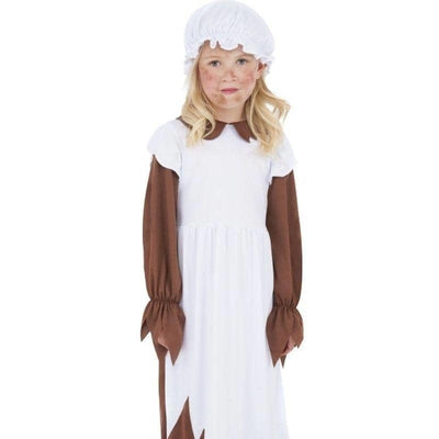 Poor Victorian Costume Kids Brown White_1 sm-38637L