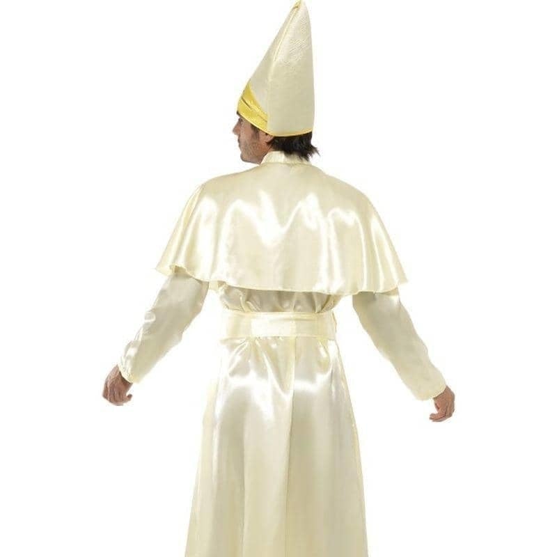 Pope Costume Adult White Yellow_2 