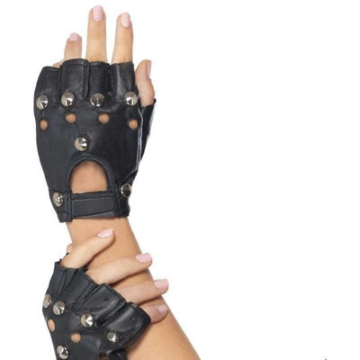 Punk Gloves Adult Black_1 sm-22444