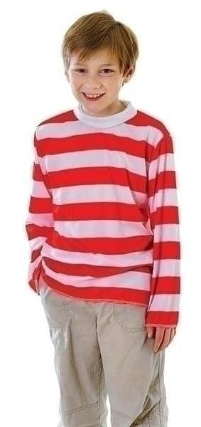 Striped Top Red/White (Unisex) Childrens Costume_1 CC966X