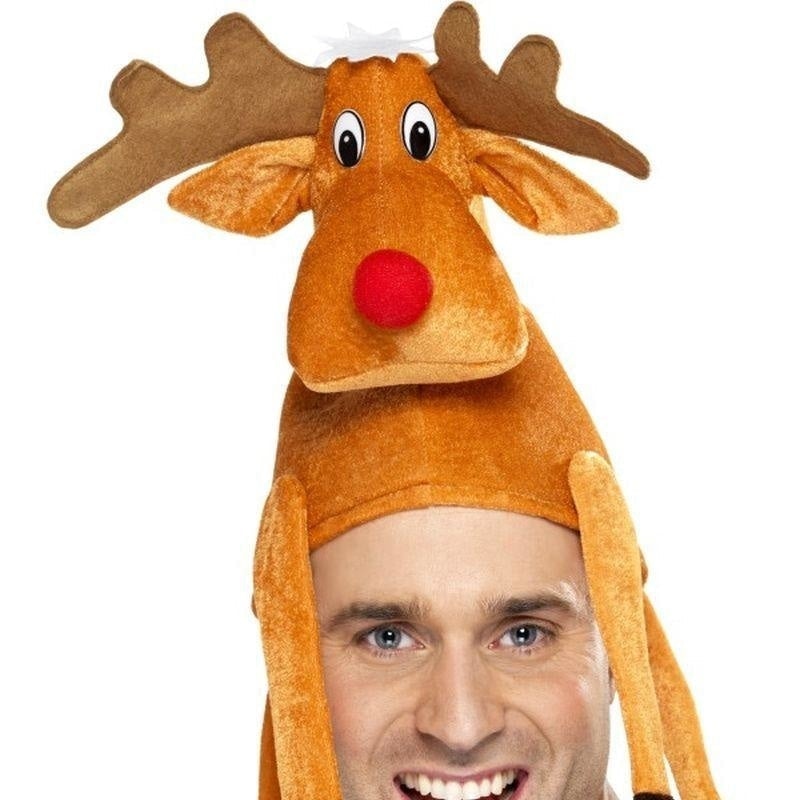 Reindeer Hat Adult Brown_2 
