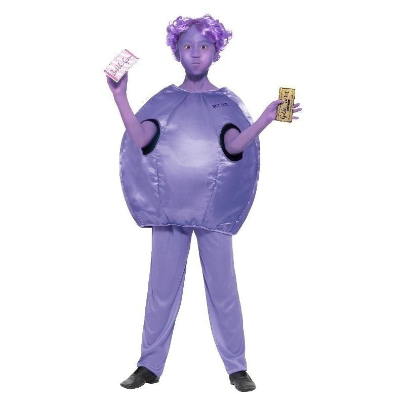 Roald Dahl Deluxe Violet Beauregarde Costume Kids Purple_2 sm-41542m