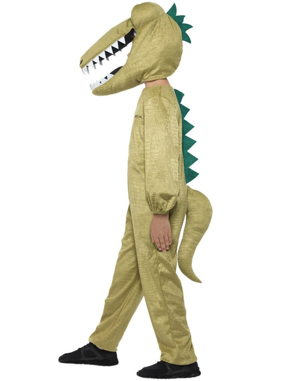 Roald Dahl Enormous Crocodile Costume Kids Green Jumpsuit