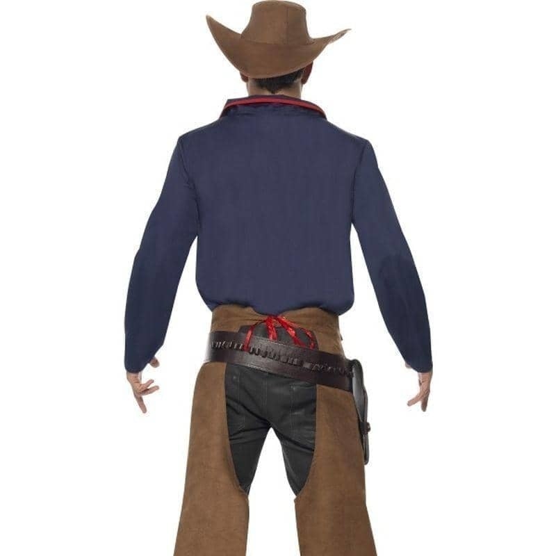 Rodeo Cowboy Costume Adult Blue Brown_2 sm-22664M