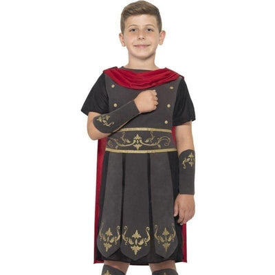 Roman Soldier Costume Kids Black_1 sm-45477L