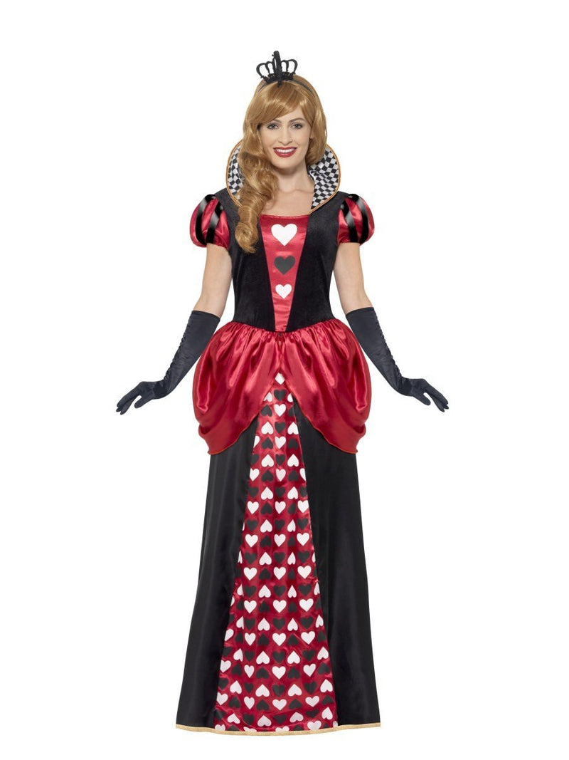Royal Red Queen Costume Adult Alice In Wonderland Dress Crown