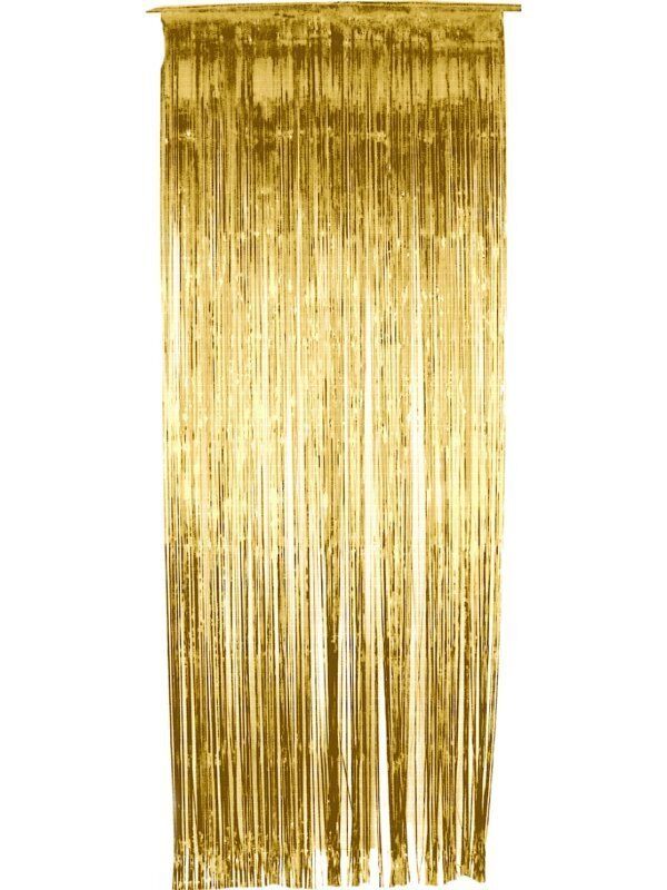 Tinsel Curtain Gold Party Goods Unisex