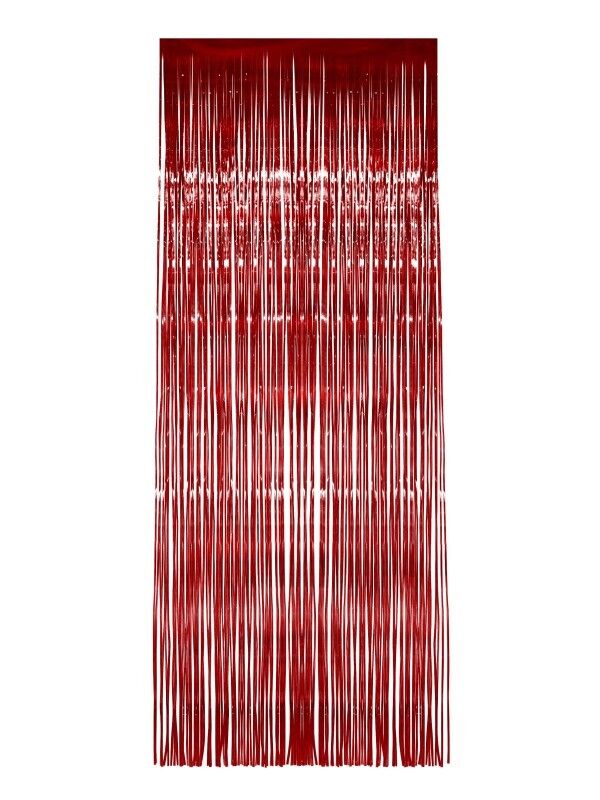 Tinsel Curtain Red Party Goods Unisex