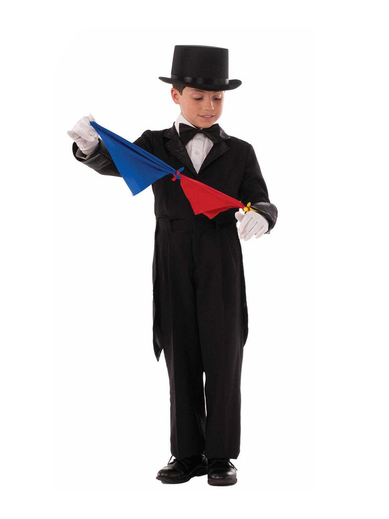 Magicians Tailcoat and Scarves Kids Costume