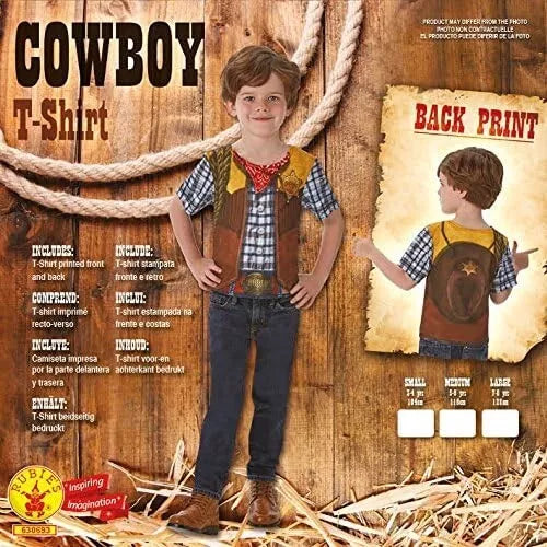 Cowboy T Shirt Boys Wild West Costume