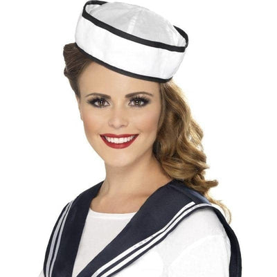 Sailor Scarf & Hat Adult White Blue_1 sm-32897