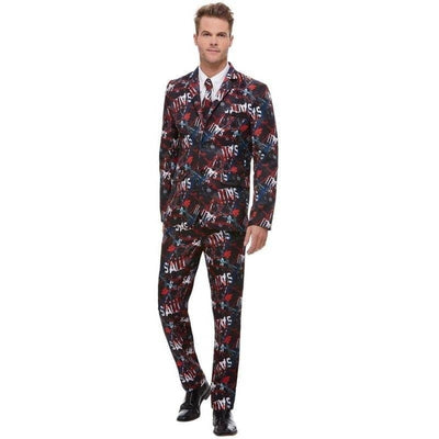 Saw Stand Out Suit Adult Black_1 sm-50922L