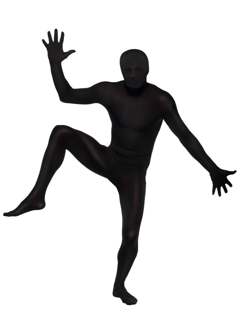 Second Skin Suit Adult Black Morph Party Jumpsuit