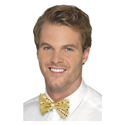 Sequin Bow Tie Adult Gold_2 