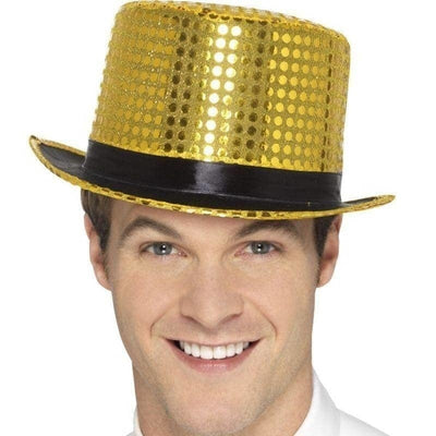 Sequin Top Hat Adult Gold_1 sm-48263