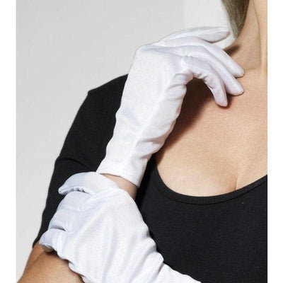 Short Gloves Adult White_1 sm-190
