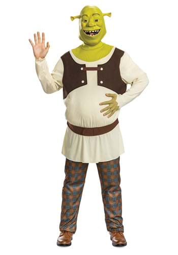 Shrek Ogre Costume Adult Green Brown 2 sm-38357M MAD Fancy Dress