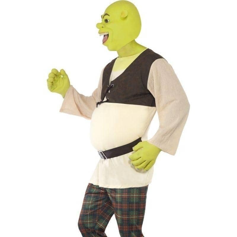 Shrek Ogre Costume Adult Green Brown 4 MAD Fancy Dress