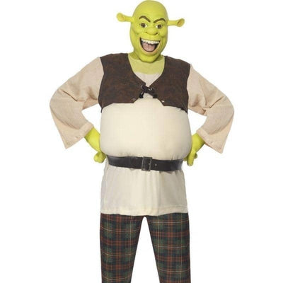 Shrek Ogre Costume Adult Green Brown 1 sm-38357L MAD Fancy Dress