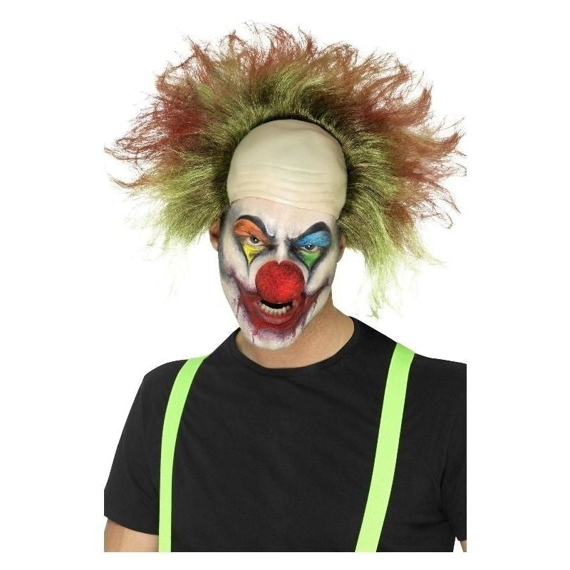 Sinister Clown Wig Adult Green_2 