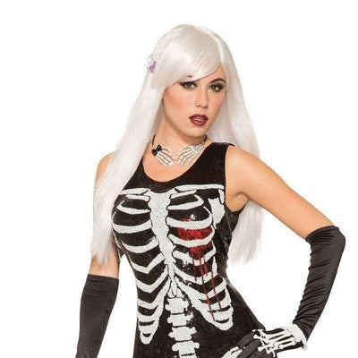 Skeleton Bleeding Heart Sequin Dress Ladies Costume_1 ac79275