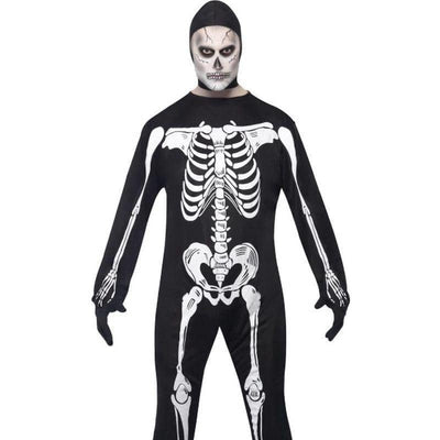 Skeleton Costume Adult Black White_1 sm-23032L