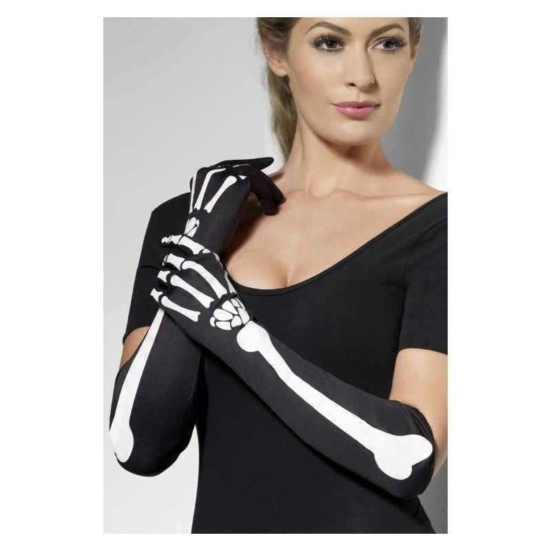 Skeleton Gloves Adult Black_2 