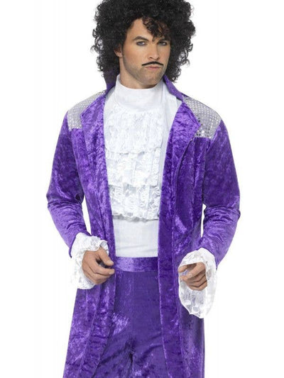 Prince 80s Purple Musician Costume Adult 1 sm-48004l MAD Fancy Dress