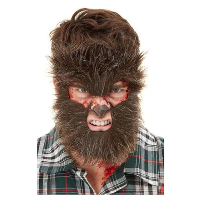 Smiffys Makeup FX Werewolf Face Fur Brown_1 sm-50811