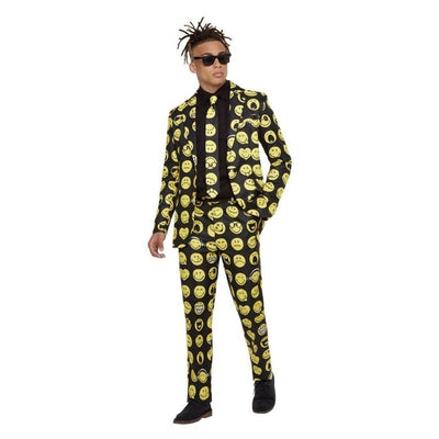 Smiley Stand Out Suit Yellow & Black_1 sm-52265L