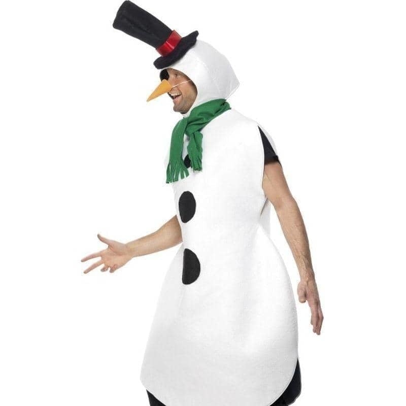 Snowman Costume Adult White_4 
