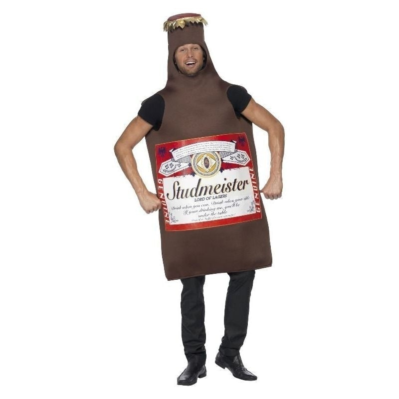 Studmeister Beer Bottle Costume Adult Brown_2 
