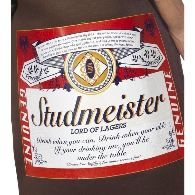 Studmeister Beer Bottle Costume Adult Brown_3 