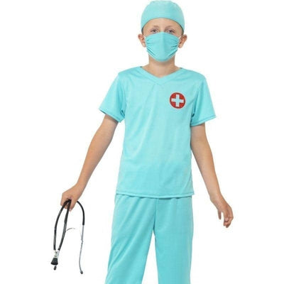 Surgeon Costume Kids Blue_1 sm-41090L
