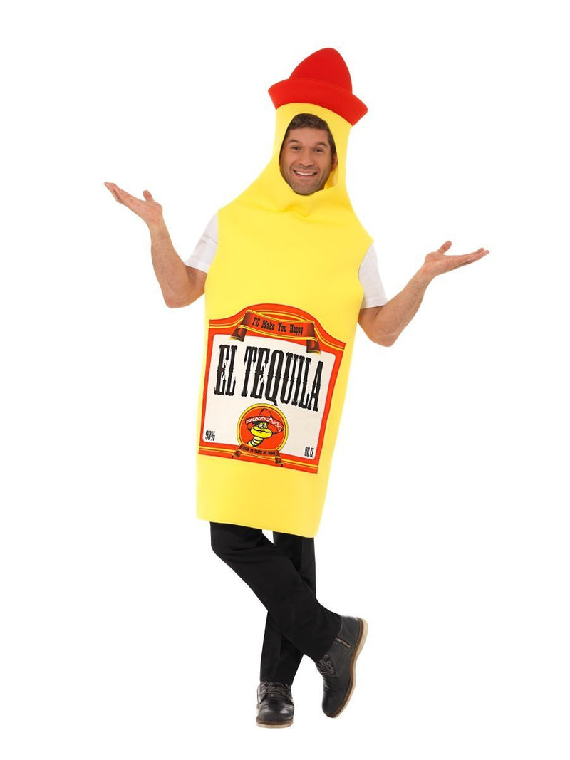 Tequila Bottle Costume Adult Yellow