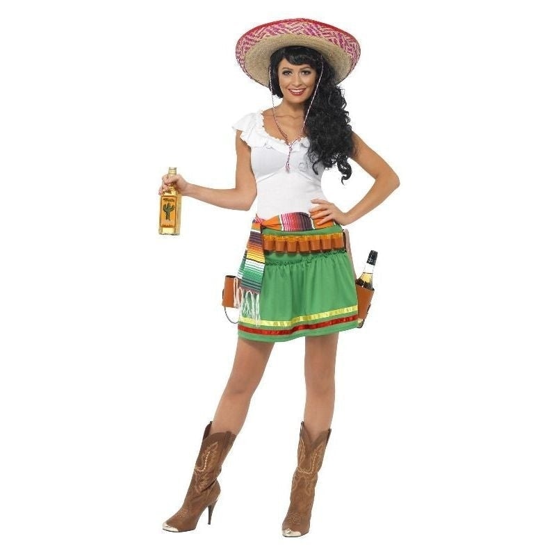 Tequila Shooter Girl Costume Adult Green White_4 